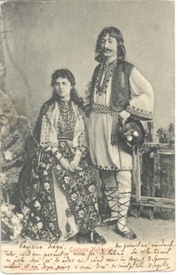 Romanian folk costumes, 1902