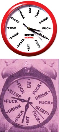 The real clock now and then!