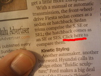 "Click Here" in the Newspaper