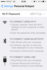 iPhone Personal Hotspot - 3 options to connect