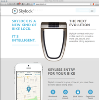 Skylock - the ultimate bike lock with bluetooth and accelerometers