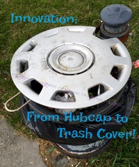 Innovation: From hubcap to trash cover!