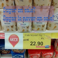 Sugar is never on sale!
