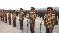 Overdecorated North Korean Officers